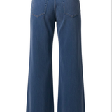 Liverpool Dreamer Relaxed Wide Leg Jeans in Dreamstate medium blue wash, back view