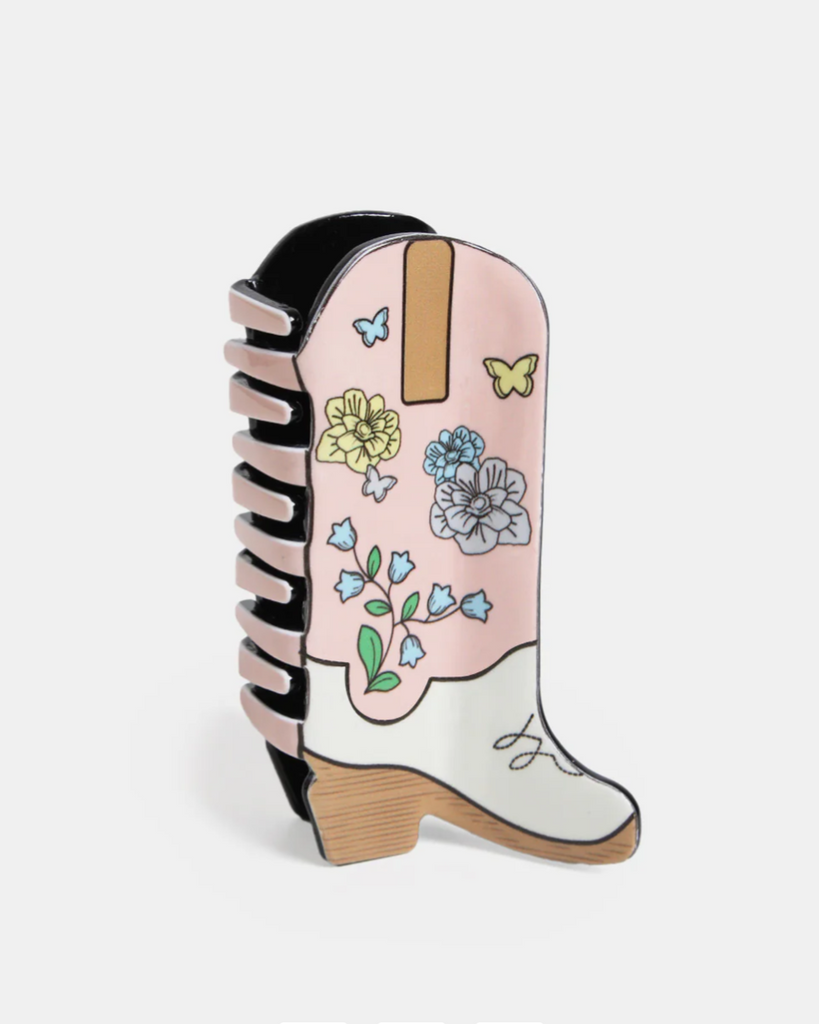 Pink Cowgirl Boot Claw Hair Clip at ooh la la! in Grapevine TX 76051