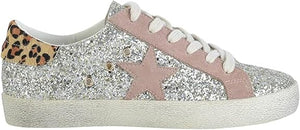 Skylar Glitter Star Sneaker in Light Gold at ooh la la! in Grapevine TX 76051