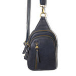 Joy Susan Skyler Sling Bag in Navy at ooh la la! in Grapevine TX 76051