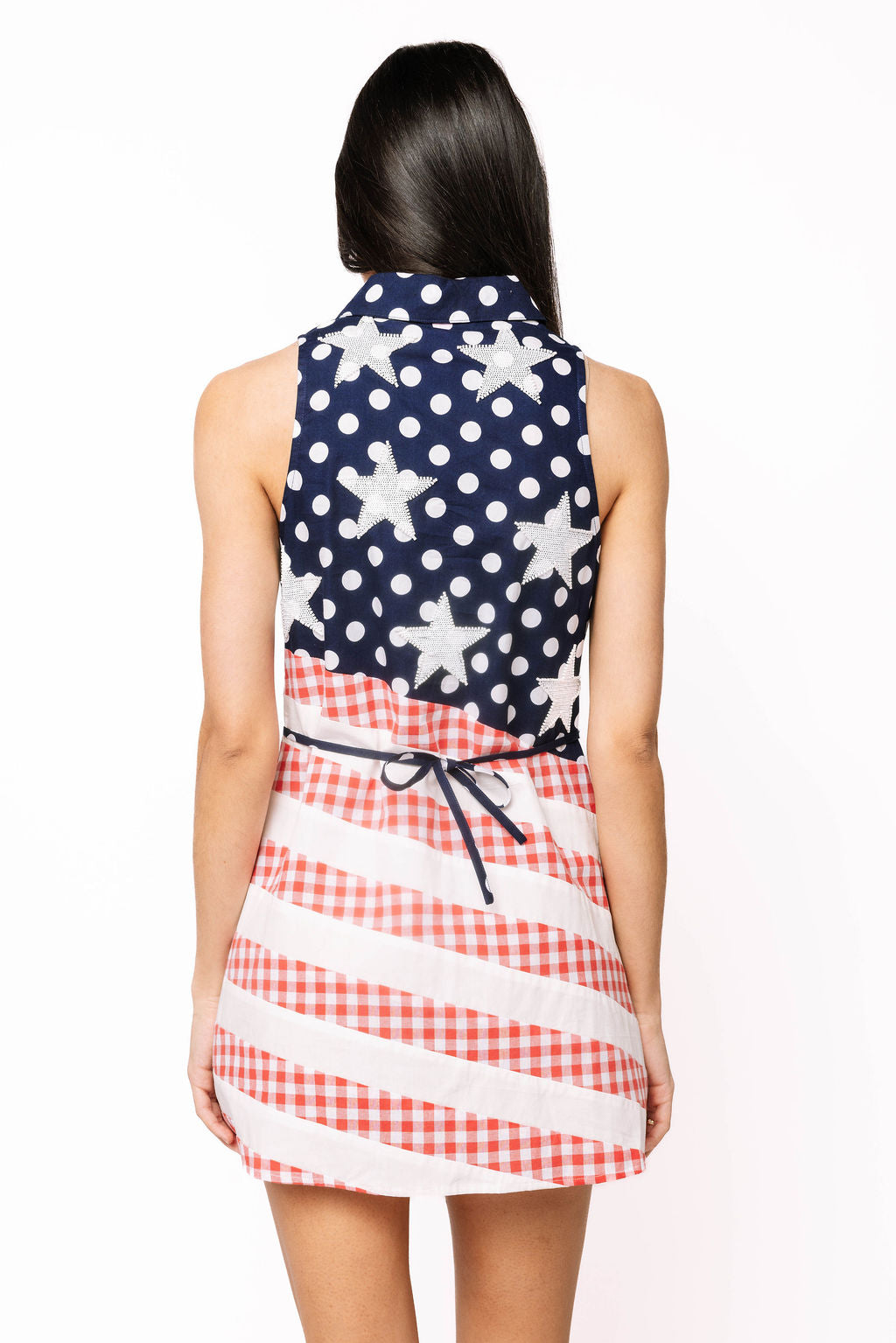 Queen of Sparkles, USA Sequin Dress, Patriotic Button Up Dress, 4th of July Outfit, Memorial Day Fashion, Red White and Blue Dress, Star and Stripes Sequin Dress, Boutique Patriotic Apparel. at ooh la la! in Grapevine TX 76051