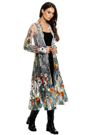 Adore Floral Mesh Duster at ooh la la! in Grapevine TX 76051