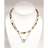 Tova Tay 2 layer necklace in Neutral Mix at oooh la la! in Grapevine TX 76051
