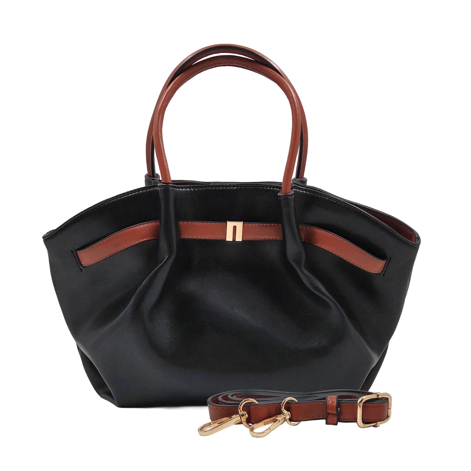 Teri Tote & Crossbody in black/camel at ooh la la in Grapevine TX 76051