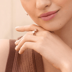 Woman wearing Brighton Trust Your Journey Double Pearl Ring Set at ooh la la in Grapevine TX 76051