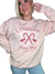 Candy Cane Social Club Inverted Sweatshirt at ooh la la! in Grapevine TX 76051