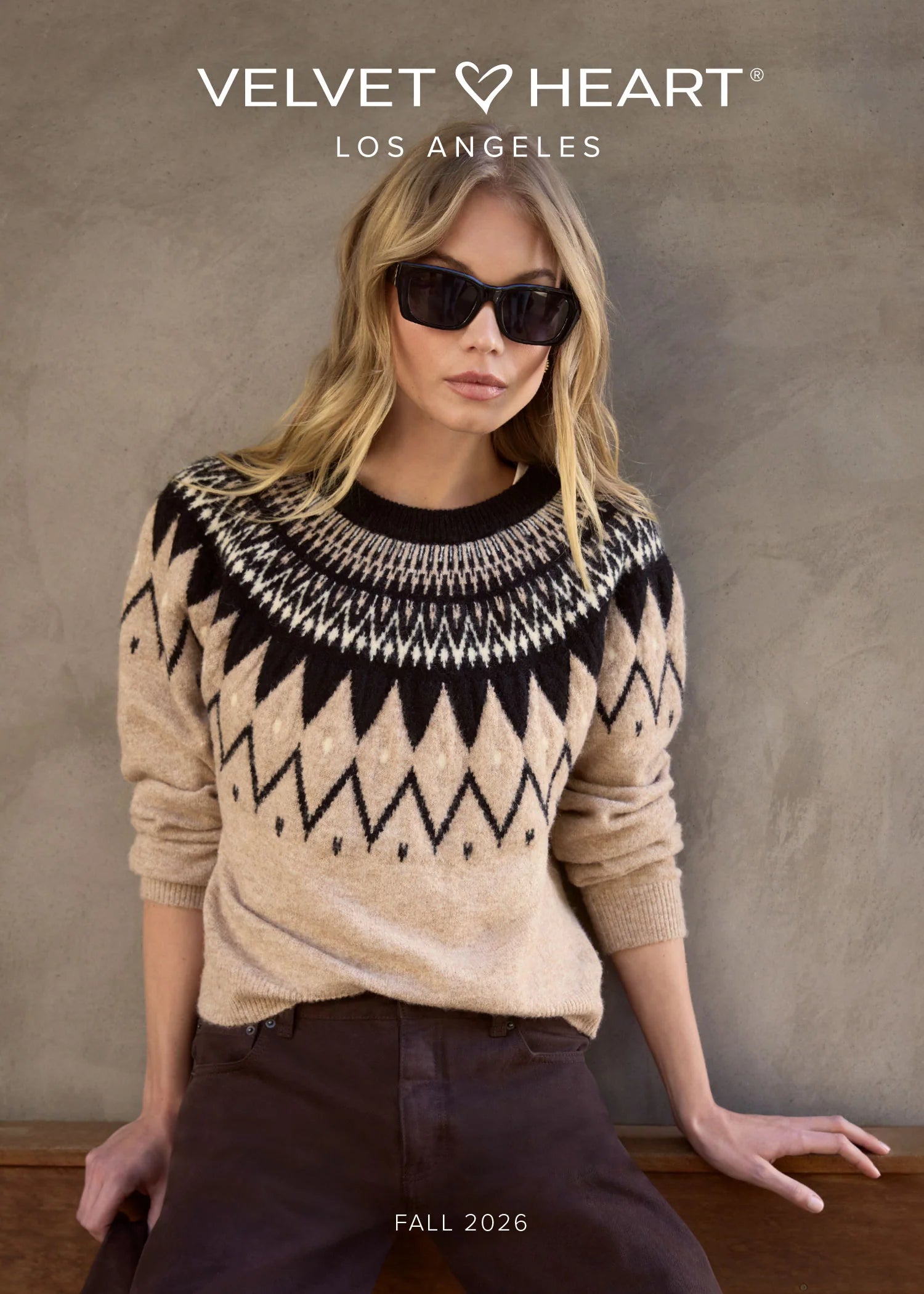 Velvet Heart Delvine Dune Black Nordic Sweater at ooh la la! in Grapevine TX 76051