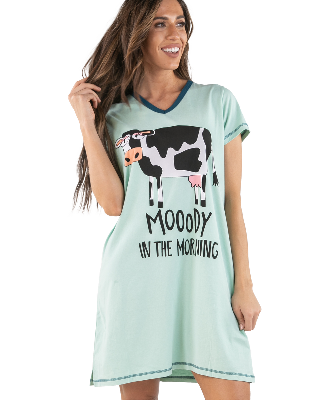 Lazy One V-neck Nightshirt -  Mooody at ooh la la! in Grapevine TX 76051