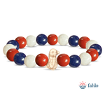 Fahlo The Passage Bracelet - Penguin in summer stone - red white and blue at ooh la la in Grapevine TX 76051