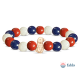 Fahlo The Passage Bracelet - Penguin in summer stone - red white and blue at ooh la la in Grapevine TX 76051