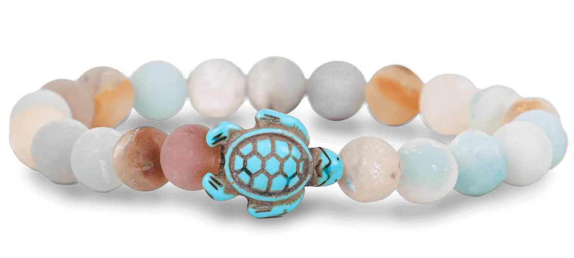 The Fahlo Journey Bracelet - Turtle in sky stone at ooh la la! in Grapevine TX 76051