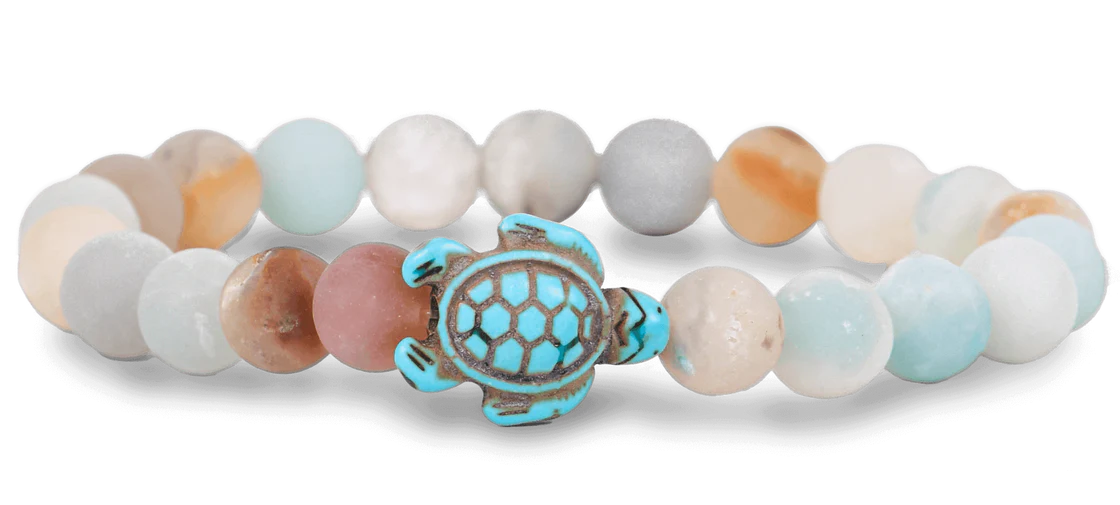 The Fahlo Journey Bracelet - Turtle in white howlite at ooh la la! in Grapevine TX 76051