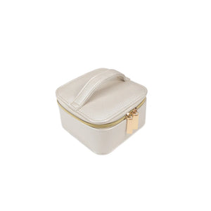 Travel Jewelry Case with Pouch in pearl white at ooh la la! in Grapevine TX 76051