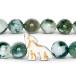 Fahlo The Scout Bracelet - Wolf in woodland green at ooh la la in Grapevine TX 76051