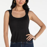 Liverpool Sleeveless Built in Bra Knit Top at Ooh La La! in Grapevine TX 76051