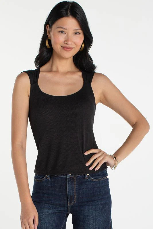 Liverpool Sleeveless Built in Bra Knit Top at Ooh La La! in Grapevine TX 76051