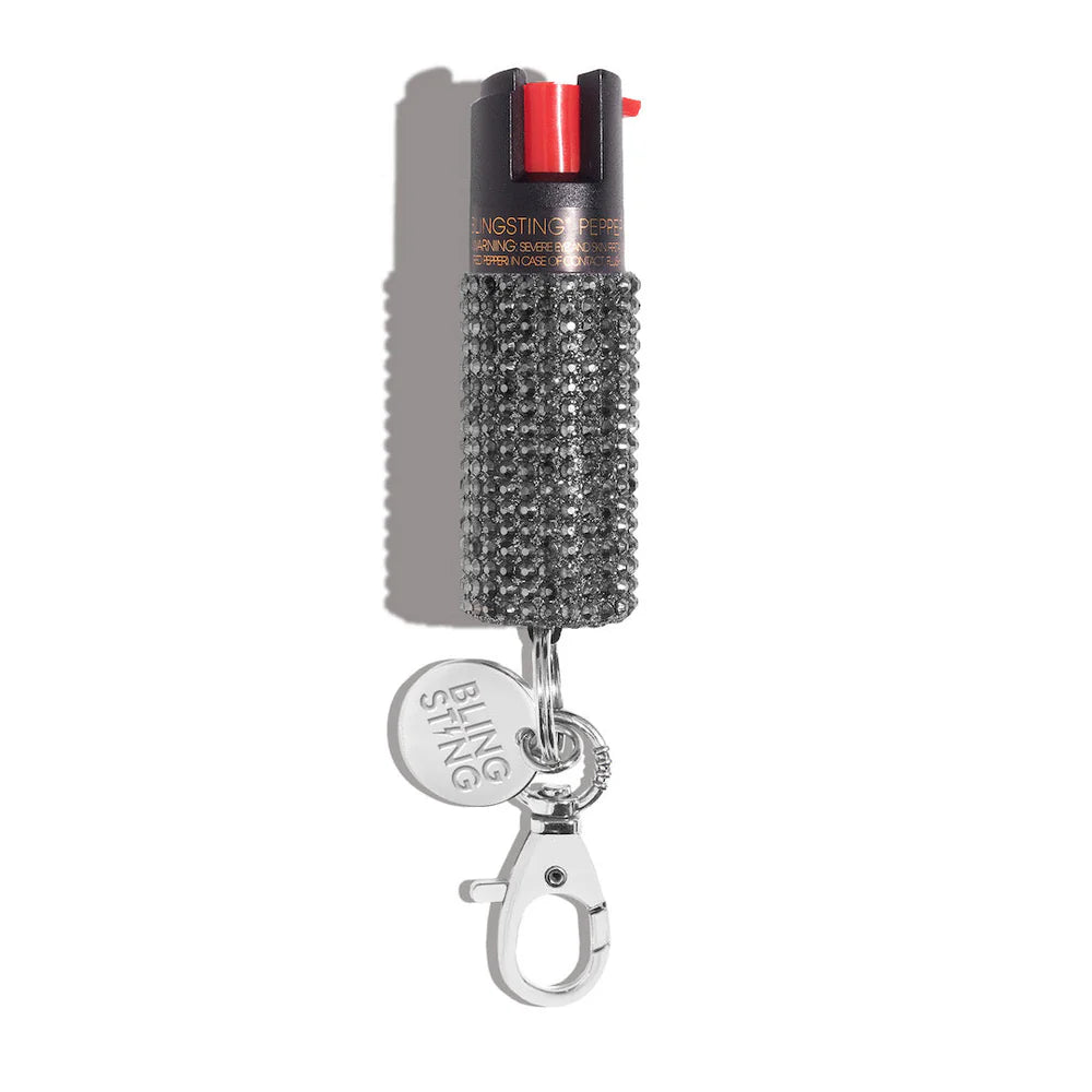 Sparkly Keychain Pepper Spray in mink rhinestone at ooh la la! in Grapevine TX 76051