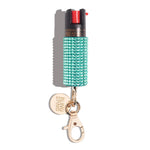 Sparkly Keychain Pepper Spray in mint rhinestone at ooh la la! in Grapevine TX 76051