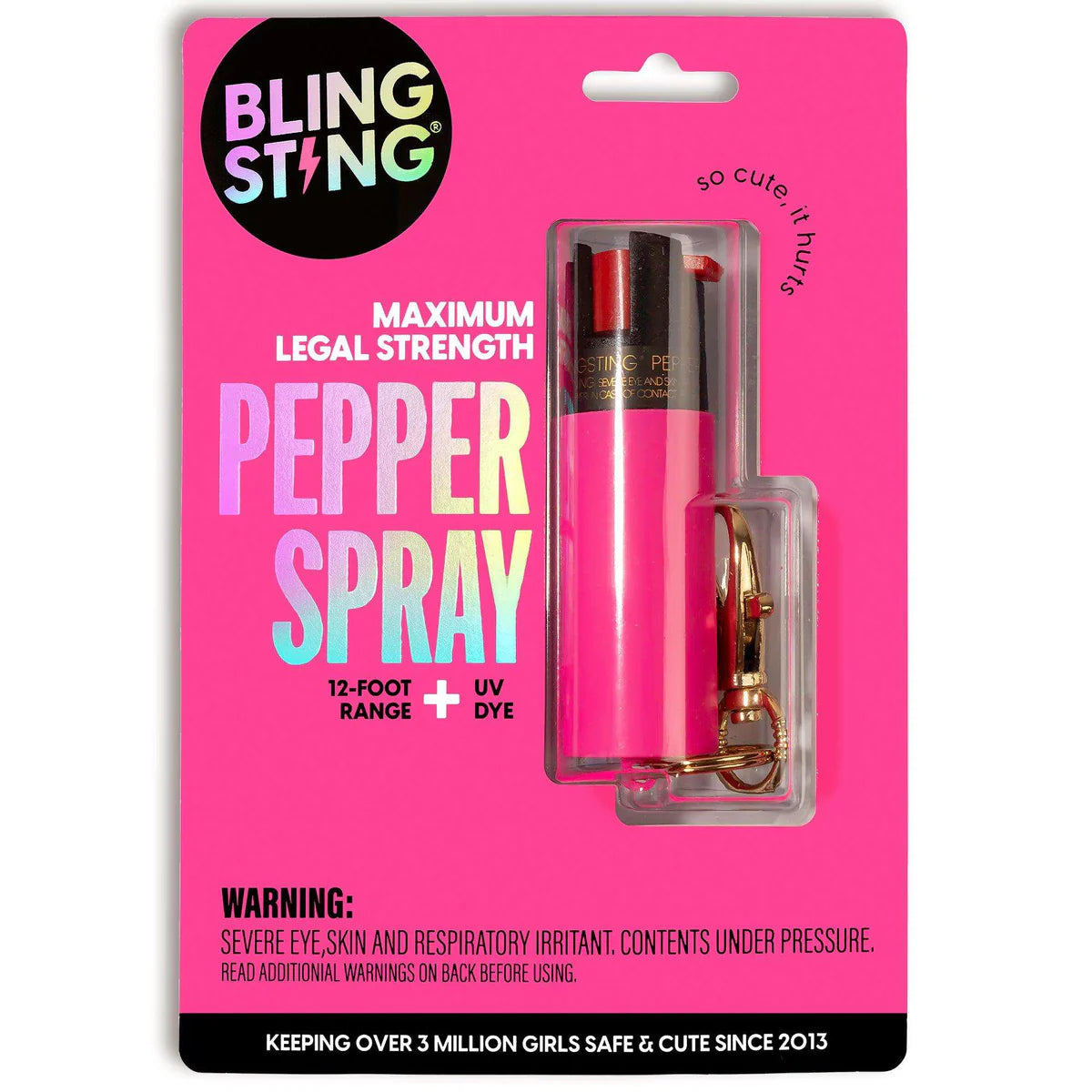 Sparkly Keychain Pepper Spray - Multiple Colors - ooh la la! Sparkly Keychain Pepper Spray - Multiple Colors - ooh la la!