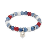 Brighton Americana Beach Pearl Charm Stretch Bracelet at ooh la la! in Grapevine TX 76051