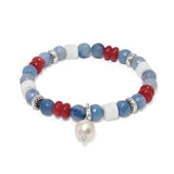 Brighton Americana Beach Pearl Charm Stretch Bracelet at ooh la la! in Grapevine TX 76051