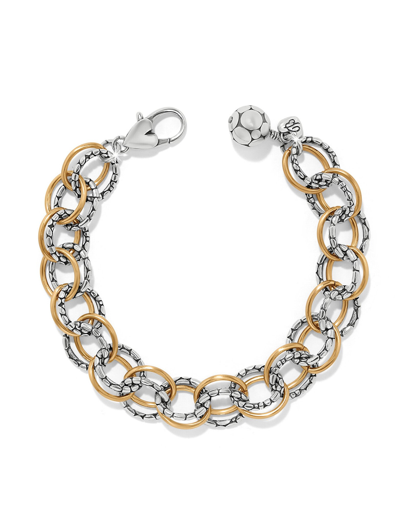 Brighton Pebble Link Two Tone Bracelet