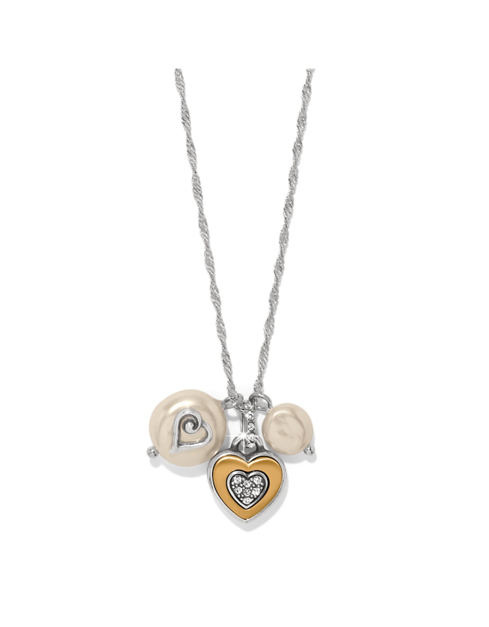 Brighton One Heart Pearl Short Necklace at ooh la la! in Grapevine TX 76051
