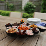 Nora Fleming Black & White Bubble Bowl
