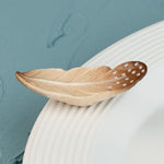 Nora Fleming Mini, A450, Creative Quill, feather mini, ceramic feather charm, Nora Fleming accessories, Feathers for the Future, gifts for artists, hand-painted serveware, The Chicago Academy for the Arts (CAA),arts education gift. at ooh la la! in Grapevine TX 76051