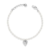 Brighton Cascade Embrace Pearl Heart Bracelet