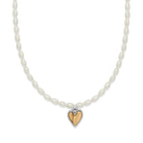 Brighton Cascade Embrace Pearl Heart Necklace