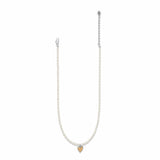 Brighton Cascade Embrace Pearl Heart Necklace