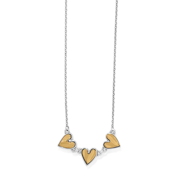 Brighton Cascade Heart Trio Necklace at ooh la la! in Grapevine TX 76051