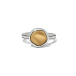Brighton Cascade Round Ring - Silver Gold at Ooh La La! in Grapevine TX 76051
