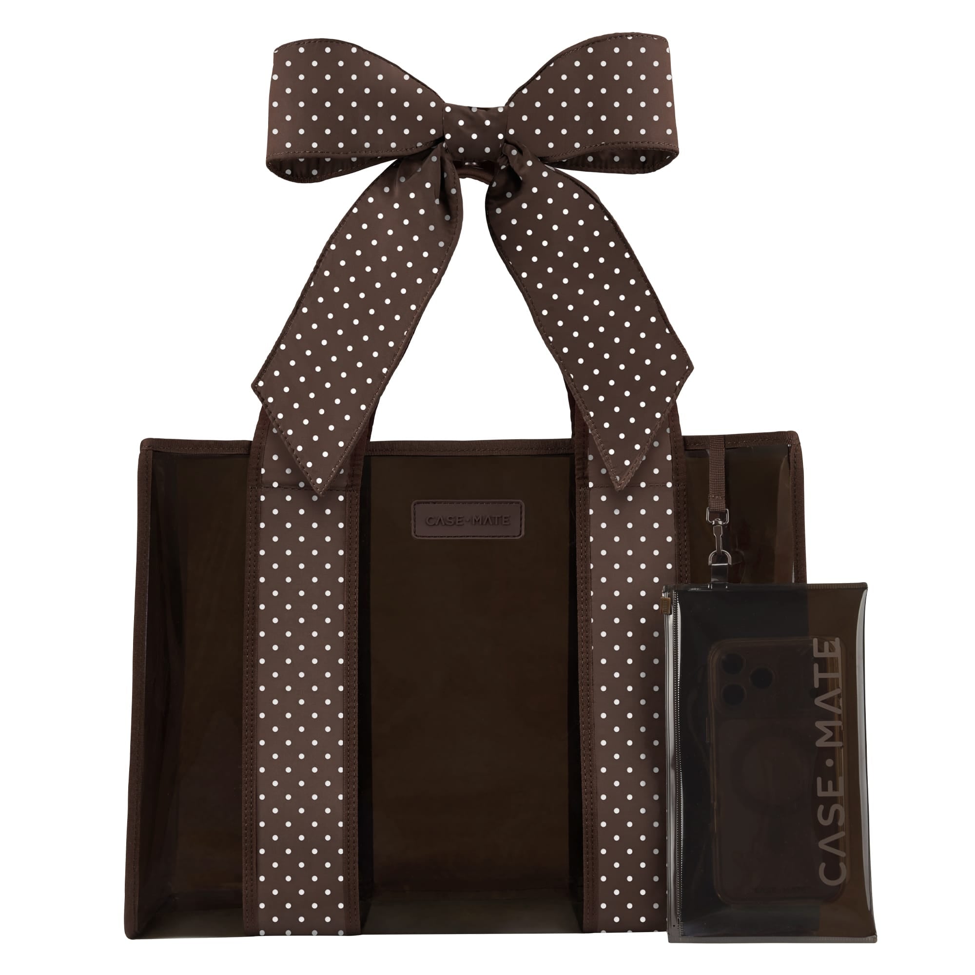 Case-Mate espresso polka dot bow product view