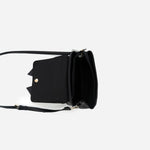 Vegan leather crossbody in black, bow satchel bag, designer vegan handbags, women's spring purses, bow front handbag, gold hardware crossbody, eco-friendly satchel, Zoey bag.
ooh la la! in Grapevine TX 76051