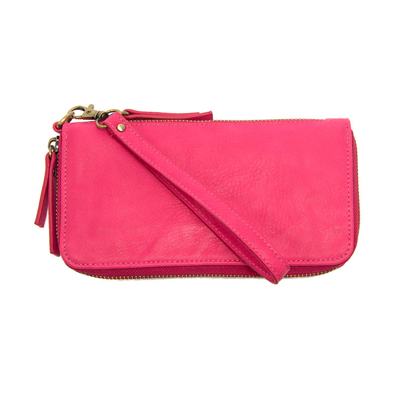 Zip around best sale crossbody wallet