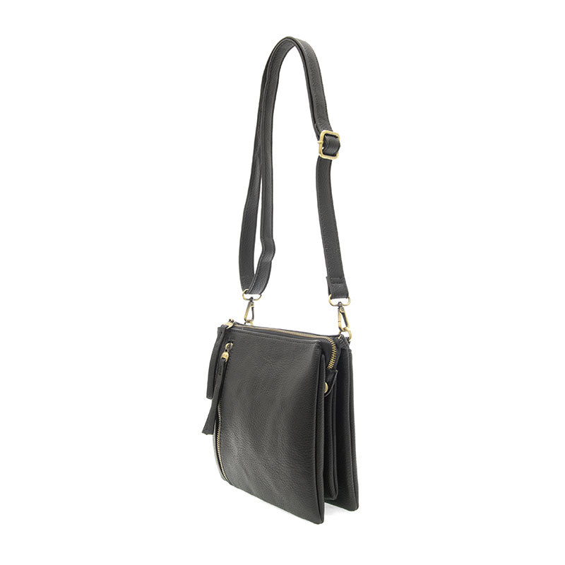 Dawn Multi Pocket Compact Crossbody Bag in black at ooh la la! in Grapevine TX 76051