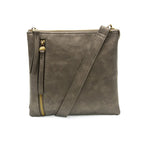 Dawn Multi Pocket Compact Crossbody Bag in metallic dark chrome at ooh la la! in Grapevine TX 76051