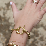 Equestrian Horse Bit Toggle Bracelet
