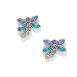 Brighton Enchanting Gem Dragonfly Post Earrings with colorful gemstones in flower design