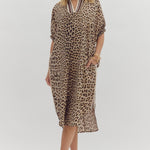 Leopard Dolman Midi Dress at Ooh La La! in Grapevine TX 76051
