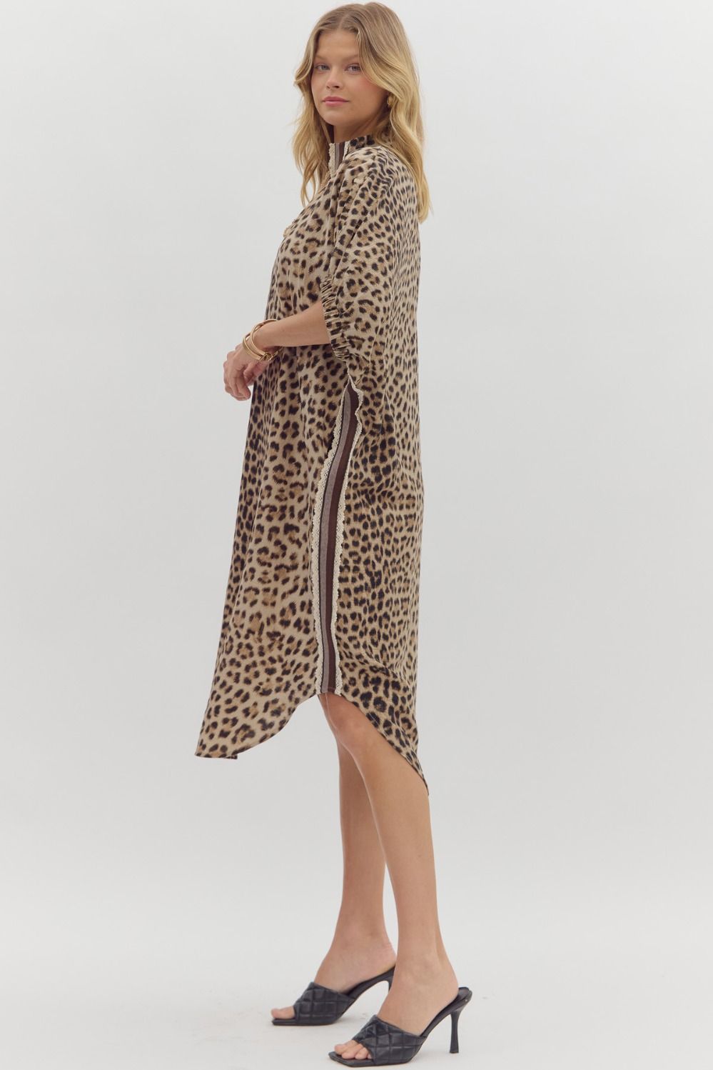 Leopard Dolman Midi Dress at Ooh La La! in Grapevine TX 76051