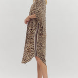 Leopard Dolman Midi Dress at Ooh La La! in Grapevine TX 76051