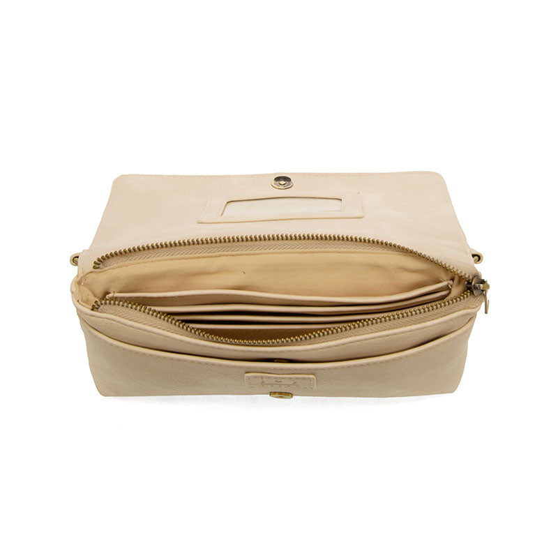Joy Susan Everly Organizer Flap Crossbody in Ivory at ooh la la! in Grapevine TX 76051