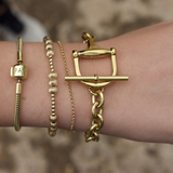 Equestrian Horse Bit Toggle Bracelet