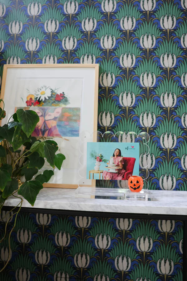 Nora Fleming clearly a-nora-ble scalloped acrylic frame CLR01 at ooh la la! in Grapevine TX 76051