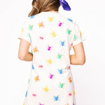 Queen of Sparkles Ivory Multi Beaded Spider Dress at ooh la la! in Grapevine TX 76051