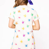 Queen of Sparkles Ivory Multi Beaded Spider Dress at ooh la la! in Grapevine TX 76051