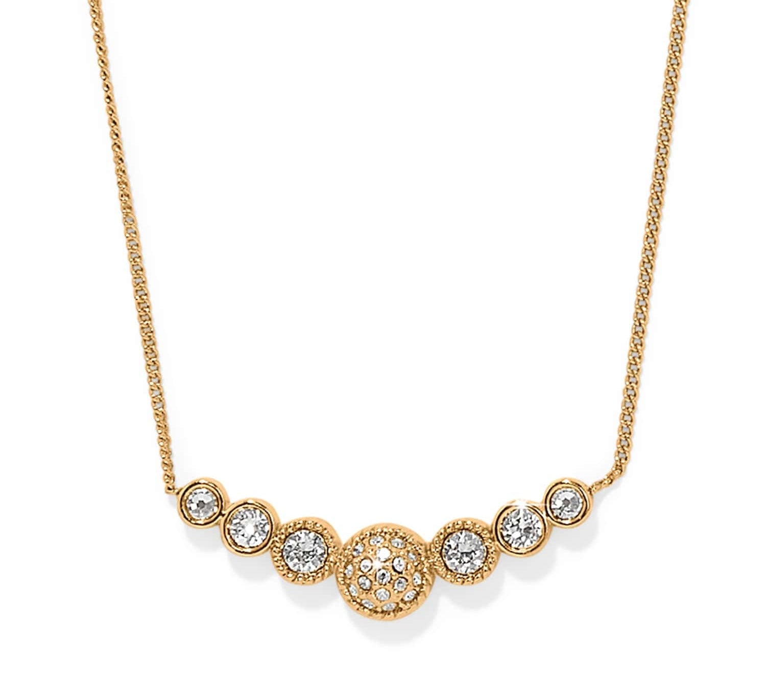 Brighton Illumina Celeste Bar Gold Necklace at Ooh La La! in Grapevine TX 76051